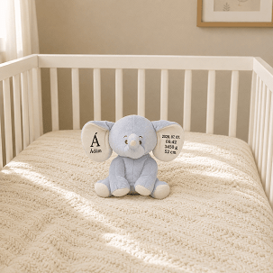 Personalized Keepsake Plush Elephant