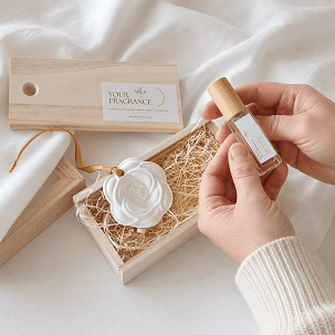 Fragrance Diffuser Set in Wooden Box